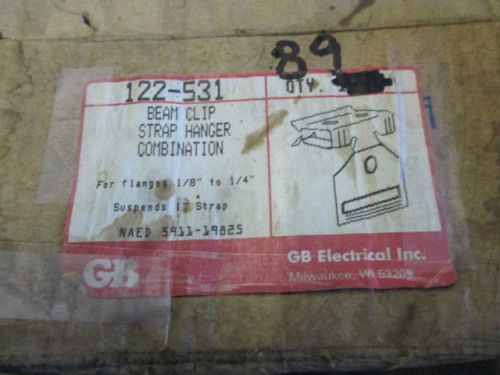 GB Electric 122-531 Beam Clip Strap Hanger Combination flanges 1/8&#034; to 1/4&#034;