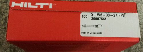 Hilti 306075/3  box of 100 threaded studs