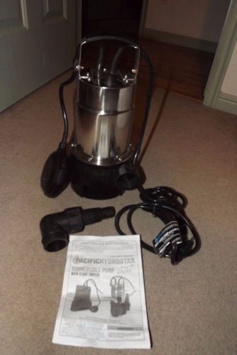 Pacific Hydrostar 3/4 horsepower submersible dirty water pump