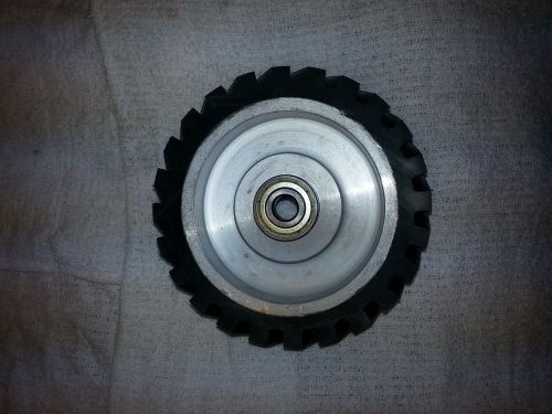 6&#034; serrated contact wheel for 2x72 belt sander grinder for sale