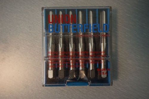 Union Butterfield M6 x 1.0 12 piece D5 4F Plug Hand Tap (Made in USA) 1012460