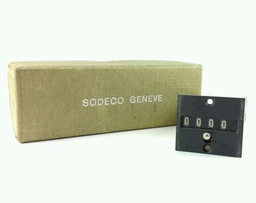 New Open Box Sodeco Geneve Swiss TCeZ4E Vintage Impulse Counter w/Reset