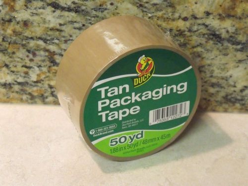 1 roll - 2&#034; x 50 yards tan acrylic packaging tape for sale