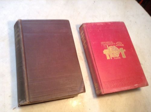 Early Books 1903 Power Plants &amp; 1921 Mechanical Devices Bipolar Fan Steam Engine