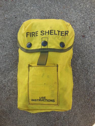 Vtg FSS Fire Shelter Pouch Packsack w/ Belt Clips - Forest Service Pack