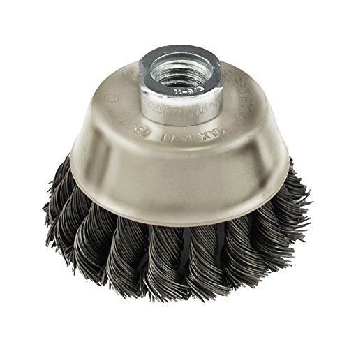 IVY Classic 39046 6-Inch x 5/8-Inch-11 Arbor, Carbon Steel Knot Wire Cup Brush -