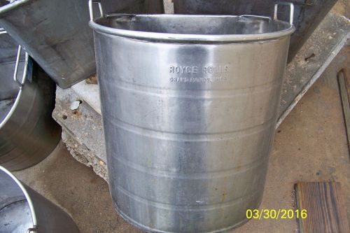 Royce rolls half round mop bucket 10-gal  stainless steel for sale