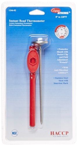 Cooper-Atkins 1246-02-1 Bi-Metal Pocket Test Thermometer with Adjustment Sheath,
