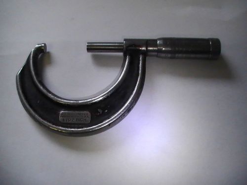 J.T. Slocomb Co. Micrometer, 1 to 2 inch, USA