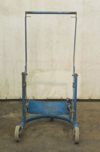 MORSE MOBILE DRUM LIFT 80A , 800lb CAPACITY, 4 WHEELS, FOR USE W/ 55 GALLON DRUM
