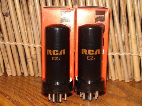 Vintage Matched Pair RCA 6N7 Radio Tube Very Strong Results= 64 64
