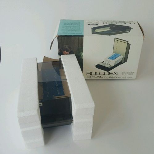 NOS Vtg Rolodex 500 Card Covered File Organizing system VIP-24C Business Office