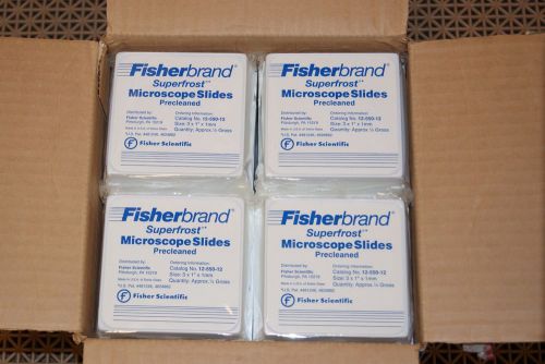 Fisherbrand Microscope Slides Superfrost #12-550-12 Pre Cleaned Qty: 20 Boxes