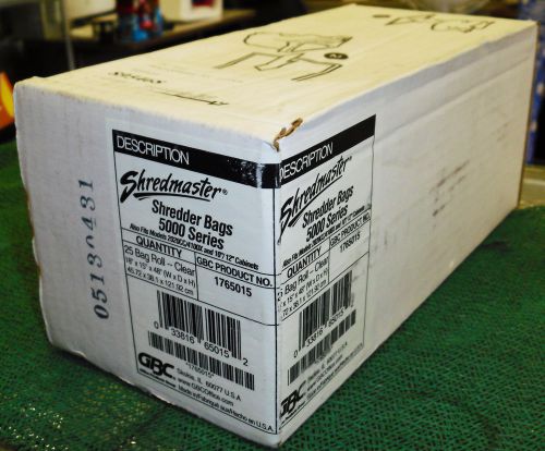 GBC Shredmaster Shredder Bags for 5000 6000 Series New Open Box *25 Bags*