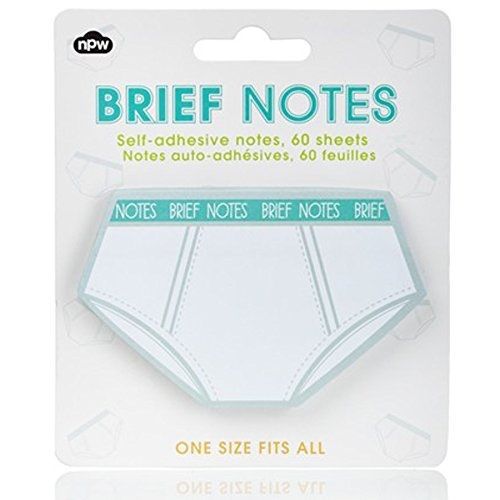 NPW Brief Notes Novelty Sticky Note Pad