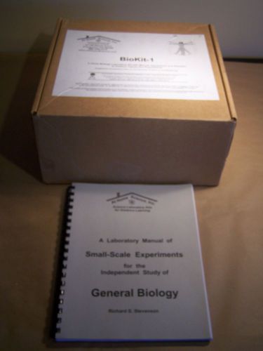Bio Kit 1 Home Biology Laboratory Kit w/Manual, Equipment, Supplies - See Detail