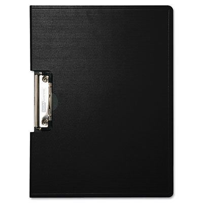 Portfolio clipboard with low-profile clip, 1/2&#034; capacity, 11 x 8 1/2, black for sale