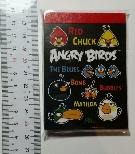 Angry birds mini memo pad, penpal, planner, scrapbook