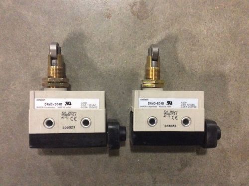 Omron D4MC-5040 Limit Switch 10A 250V Lot Of 2