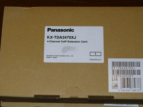 *NEW* Panasonic KX-TDA3470 4-Channel  VoIP Extension Card