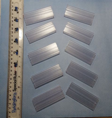 Sign display holder clips grips tags clear lot of 10 for sale