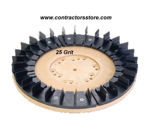 Floor Machine Concrete Prep Tool  Disc 25 Grit 17&#034; Heavy Duty