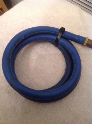 58&#034; Parker Push-Lok Plus 801-6 WP 3/8&#034; Hose Assy With Brass Fittings 350 PSI