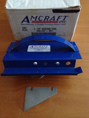 Amcraft 1087 Blue 1-1/2&#034; Kerfing Tool 4in1 Tool 4 different end cut-offs