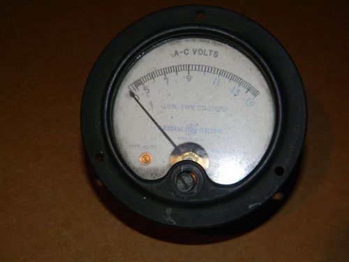 a-c volts u.s.n. type cg-22080 general electric volt meter a0-22 model vbh11m