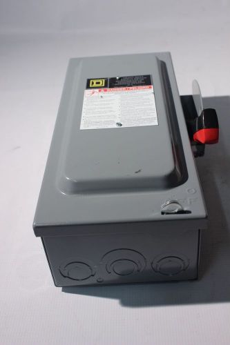 Square D HU361 Switch Box AC/DC Safety Switch, 600VAC, 3PST, 30 Amps AC