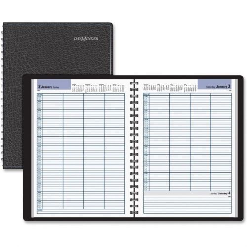 DayMinder Premiere Four-Person Group Practice Daily Appointment Book, 7-7/8 x 11
