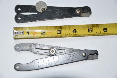 VINTAGE GENERAL NO. 68 AND MILLER WIRE STRIPPERS ELECTRICIANS TOOLS