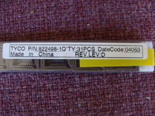 31 pcs sleeve Tyco P/N 822498-1Q Revlev D computer circuit board chips sockets