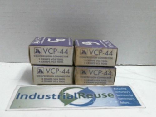 NIB LOT Of 4 ANDERSON ELECTRIC VCP-44 Compression Connector VCP44