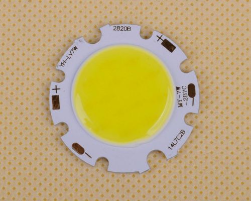 NEW 7W Pure White COB High Power LED Roundness LED Light Emitting Diode 28mm