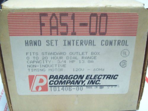 Paragon Flush Mounted Interval Timer FA51-00 120V 0-20Hrs