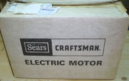 Motor Sears Craftsman 1HP Capacitor A.C. Motor Model No. 113.1247 NOS