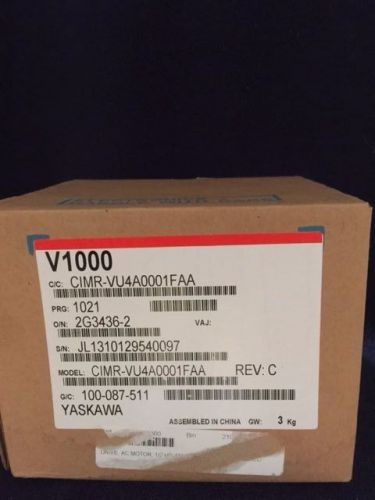 YASKAWA V1000 VARIABLE FREQUENCY DRIVE CIMR-VU4A0001FAA NEW IN BOX FREE SHIPPING
