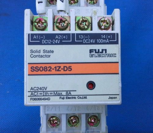 FUJI ELECTRIC SS082-1Z-D5 SOLID STATE CONTACTOR (Qty Available) F06066494D