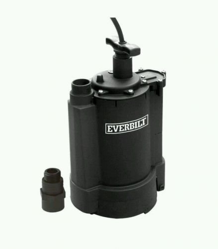 Everbilt 1/3 hp automatic submersible pump for sale