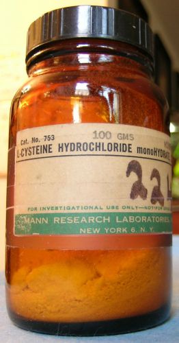 L-cysteine hydrochloride monohydrate, Mann Reseacrh laboratories