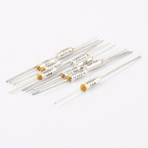 10 pcs short circuit protection tf aluminum thermal fuse 172c 250v 10a for sale