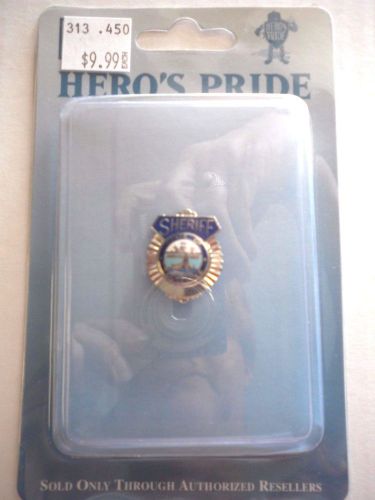 Sheriff Tie Pin, by Hero&#039;s Pride, with State of Tn emblem, in Gold or Silver