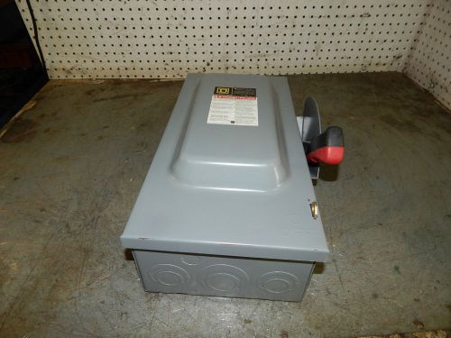 Square D HU362 Heavy Duty Safety Switch Non-Fusible 60 Amp