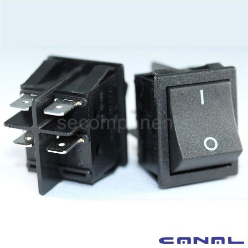 Canal R Series Black Rocker Switch DPST 20 A 16 A