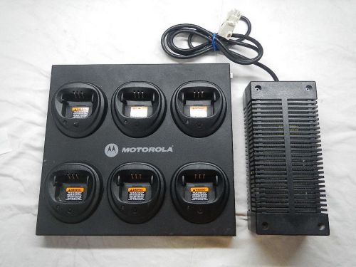 Motorola 6 unit gang rapid charger wpln4171a  cp150 cp200 cp200d xls pr400 for sale