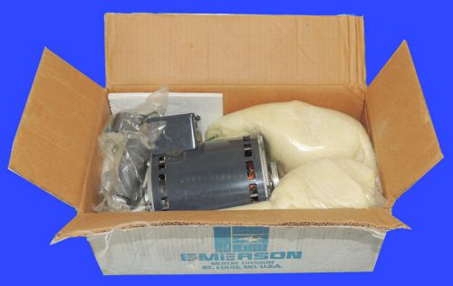 New emerson 3/4 hp condenser fan motor 1075 rpm 208-230/460v 1-ph k55xzskd-1007 for sale