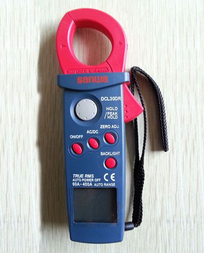 SANWA DCL30DR AC RMS mini clamp meter with peak hold function