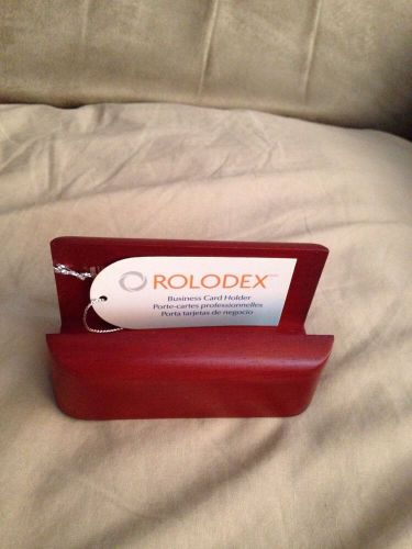 Rolodex 23330 Wood Business Card Holder, Holds 50, 4&#034;x2&#034;x2&#034;, Mahogany