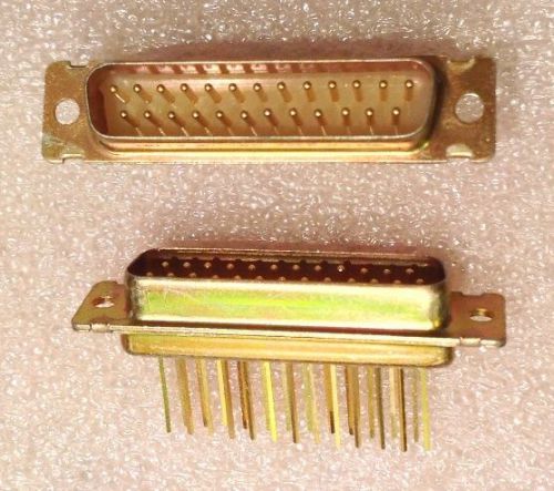 2 Pieces 25 Pin D-SUB Wire Wrap Connector Male ITT DB25P-F179 Straight